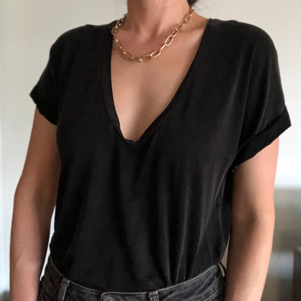 & Other Stories Cupro Top Small/Black